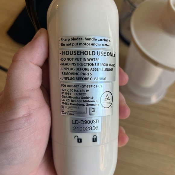 ALDI Ambiano Hand Blender Set – 180W, White, with Attachments - Picture 8 of 13